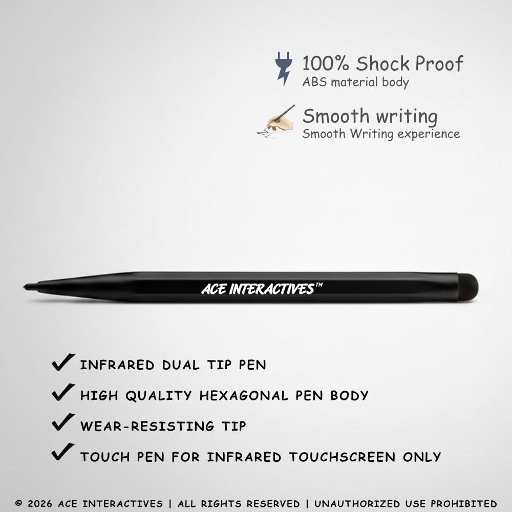 Writing Pen for Digital Board/Stylus (MAXHUB/SEEWO) All Brand Interactive Flat Panel Compatible - 1 Qty. Non Magnetic & Shockproof — Amazon image 2