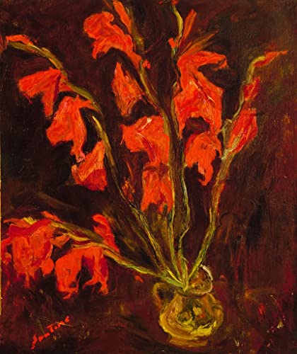 Affiche Chaim Soutine Glaïeuls rouges poster décoration murale 60x90cm