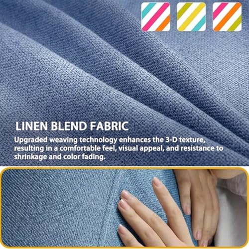 Housse de coussin en lin de qualité supérieure effet texture 3D pour canapé - 4