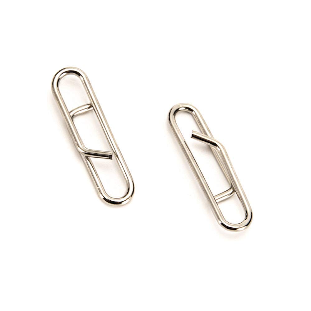 High Strength Fishing Snapï¼Å’ 100PCS Stainless Connector Snaps Swivels Tackle Steel Power Fishing Clip Lure(Quick Change)