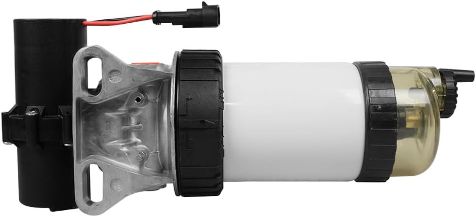 MP10325 Fuel Filter&Lift Pump Assembly Replace 232/5877 228-9129 for ASV SR70 SR80 Terex PT75 PT80 Compact Track Loaders, 804C-33 804C-33T 804D-33 804D-33T Engine 12V