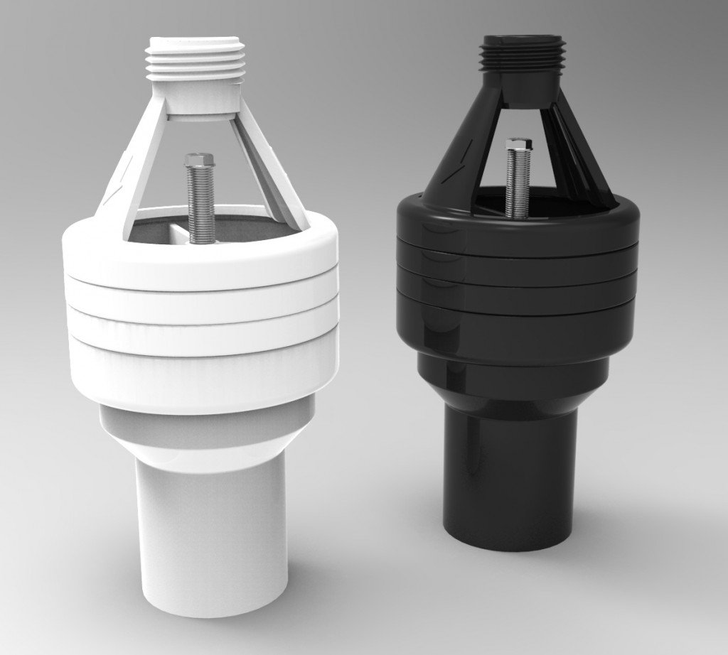 Hotun - Hiflo Dry Trap Tundish - 15mm Inlet - 32mm Outlet - Black