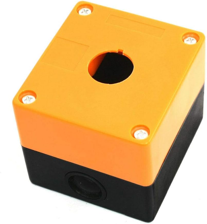 Switch and Button Black Orange Plastic Push Button Switch