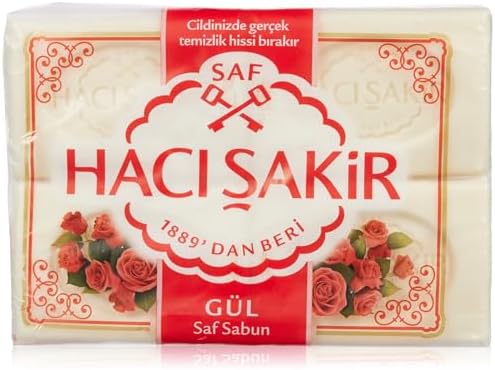 Hacı Şakir Gül Kalıp Sabun (4 Adet) — Amazon ürün görseli