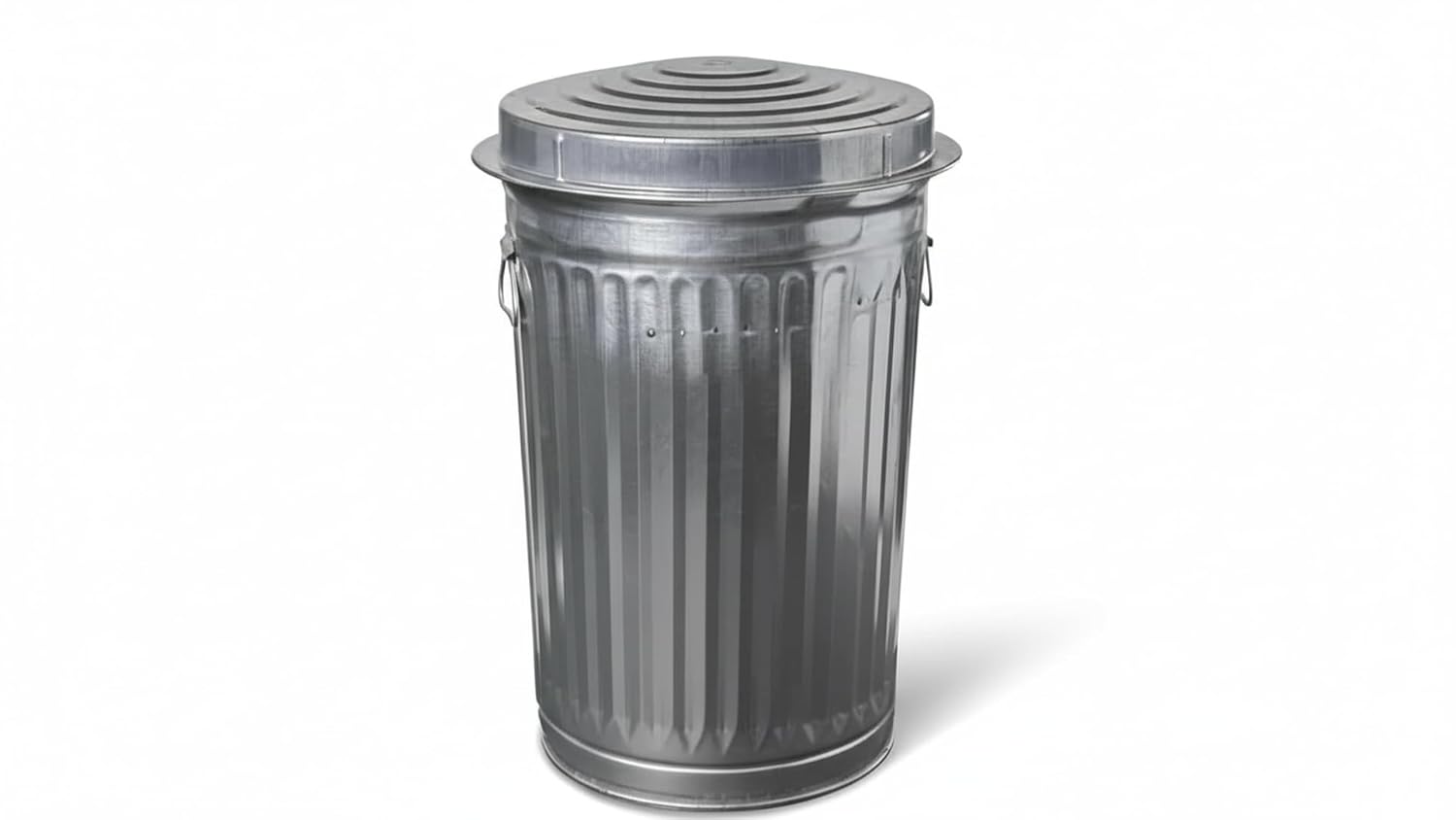 20 Gallon Galvanized Steel Trash Can, Multicolor - Metal Container with Lid for Home, Kitchen, Outdoor Patio, and Camping