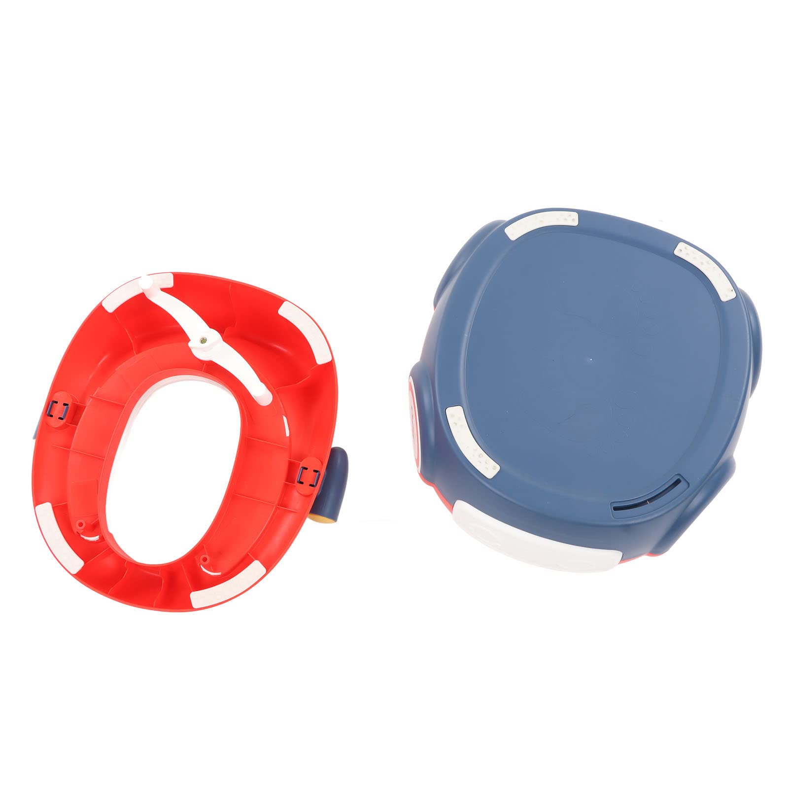 Vasino per l'addestramento Al Vasino, Design Indipendente e Toilette per Bambini con Cuscino in PU Resistente e Facile da Pulire, Uso Domestico (Rosso & blu)