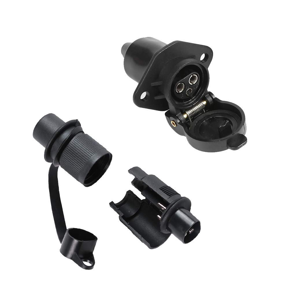 ETUKER Spina Presa Rimorchio 3 Poli, 12V Spina Rimorchio 3 Poli