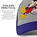 Disney Boys Baseball Cap, Mickey Mouse Adjustable Toddler Hat, Ages 2-4, Blue/Grey