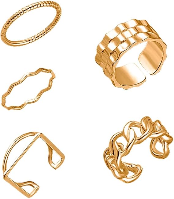 Amazon Suruz 5個 指輪 ファッションリング レディース リング フリーサイズ おしゃれ 5個セット 調節可能 女性 アクセサリー 金属アレルギー対応 オープンリング アクセサリー ゴールド クリスマス バレンタインデー プレゼント 専用ボックス付き Qlr G リング 通販 Amazon Suruz 5個 指輪 ファッションリング レディース リング フリーサイズ おしゃれ 5個セット 調節可能 女性 アクセサリー 金属アレルギー対応 オープンリング アクセサリー ゴールド クリスマス バレンタインデー プレゼント 専用ボックス付き Qlr G リング 通販