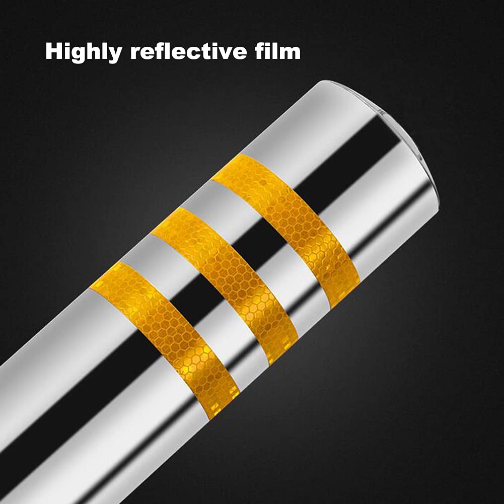 pali di delimitazione delle corsie, Acciaio inossidabile con nastro riflettente, anello di sospensione