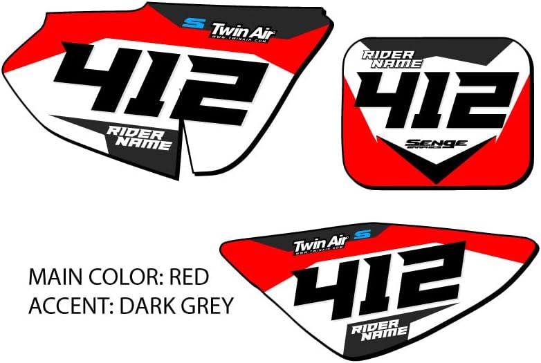 Miniatura 6 de 2013-2024 CRF 50 SG63 Custom MX matrículas Senge Graphics Kit compatible con Honda