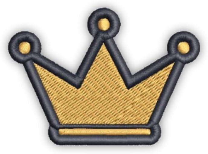 Crown King Queen Kingdom Tiara Handmade Iron-on Patch