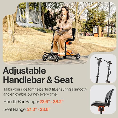 Image of SuperHandy Foldable Mobility Scooter for Adults, 330 lb Capacity