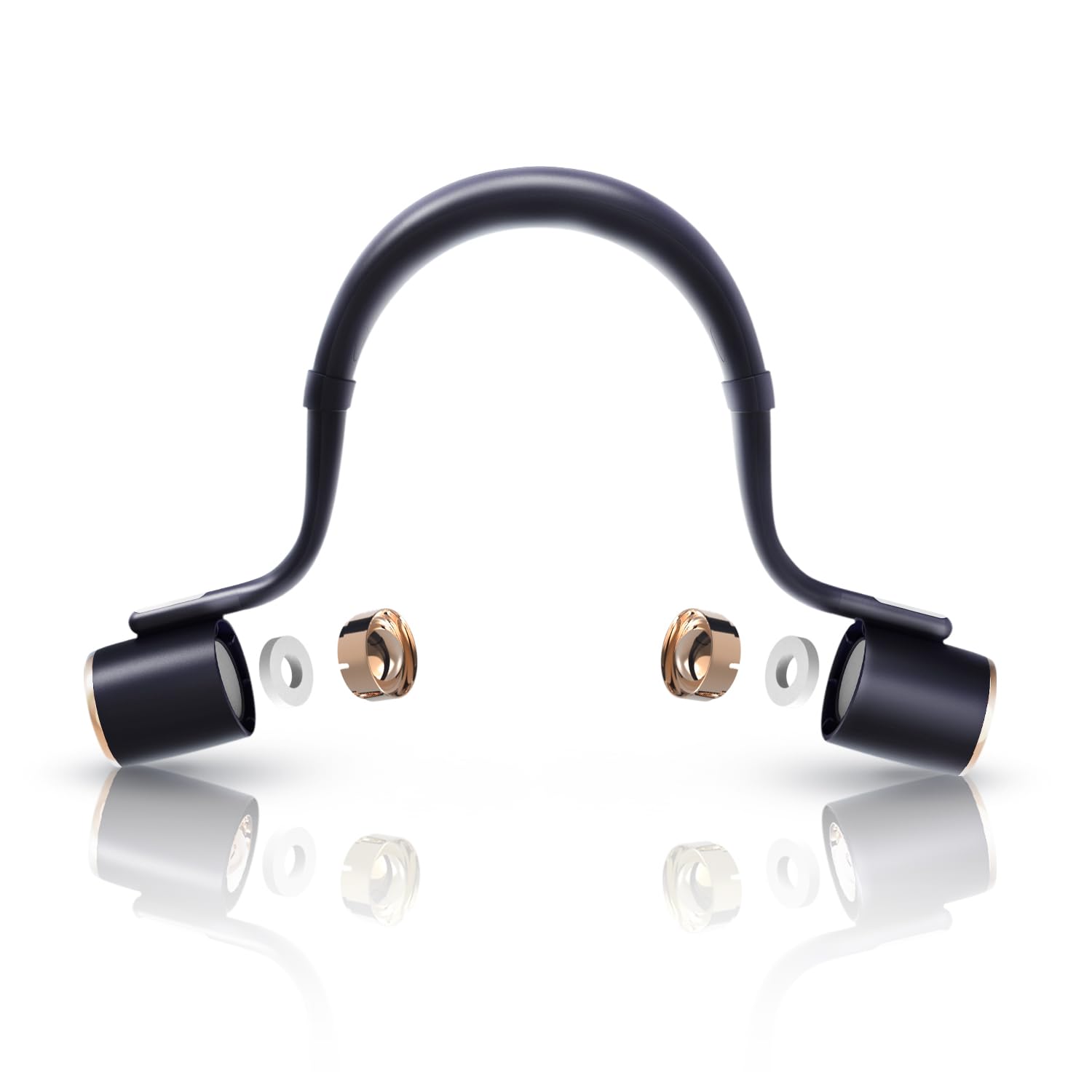 Yaju Neck Fan,portable Hands Free Bladeless Neck Fan,4000mah Usb Rechargeable Personal Fan,1pcs-white - View #4