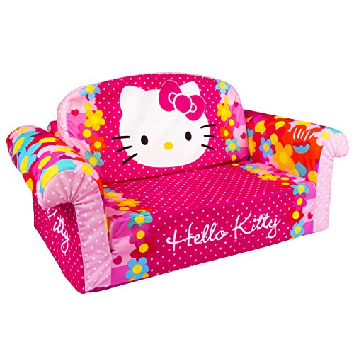 Marshmallow Furniture, Children\'s 2 in 1 Flip Open Foam Sofa, Hello Kitty, by Spin Master