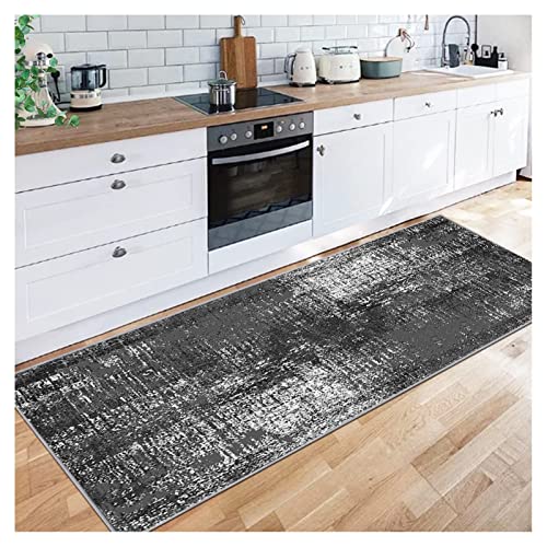 Alfombra abstracta antideslizante para cocina y balc&oacute;n que transforma tus suelos contempor&aacute;neos