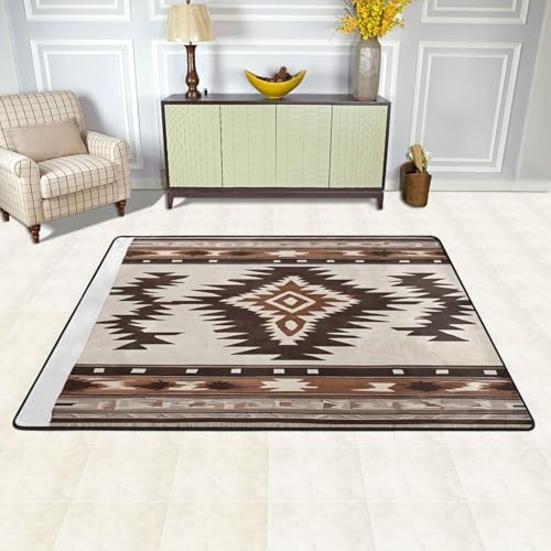 Tapis imprimé Native salon 91x61 cm antidérapant