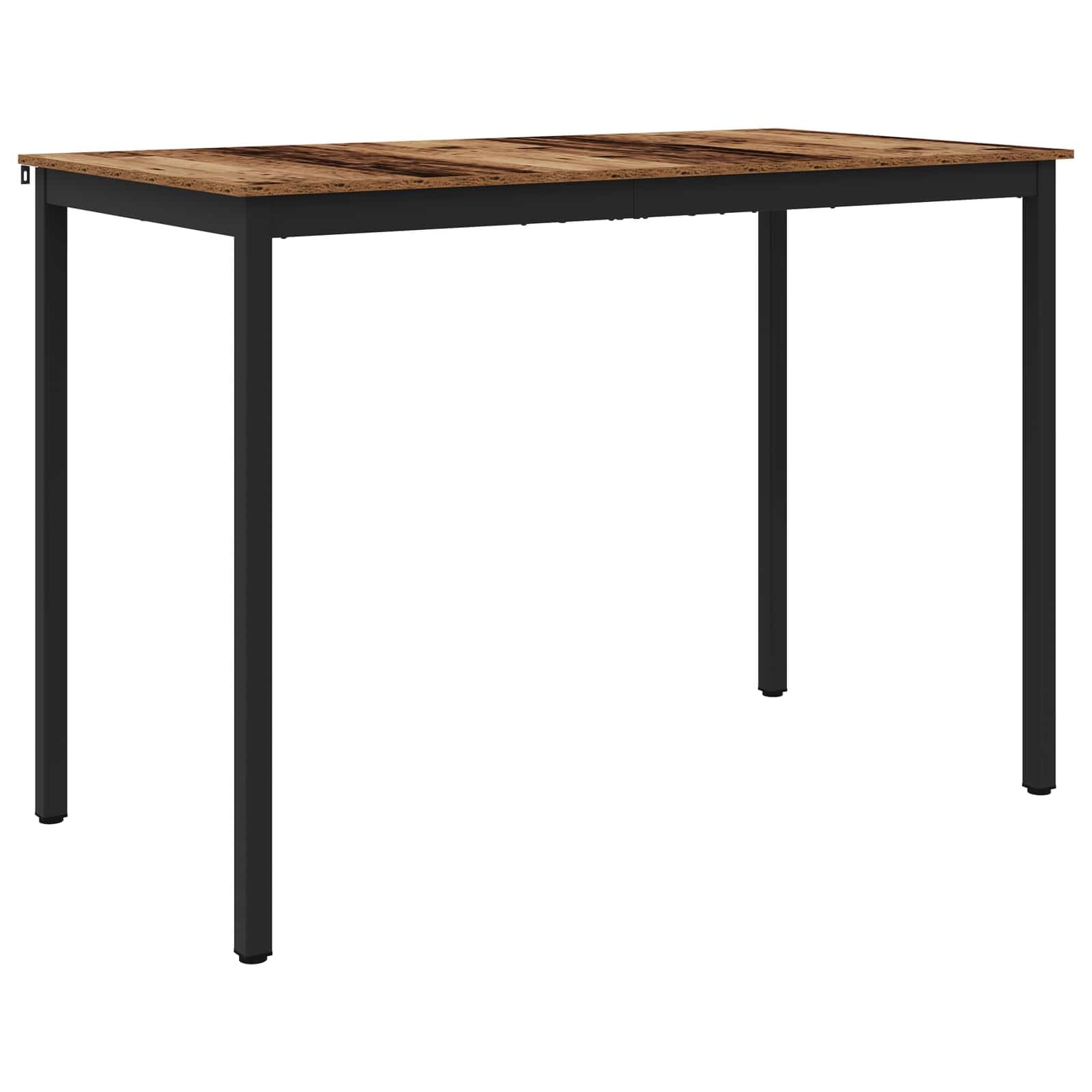 Table mange-debout 150x80cm bois métal pour cuisine et salon