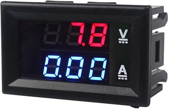 Two Display Digital Voltage Current Meter 0-100V 10A High Precision LED Screen Power Test Portable Digital Multimeter Lab