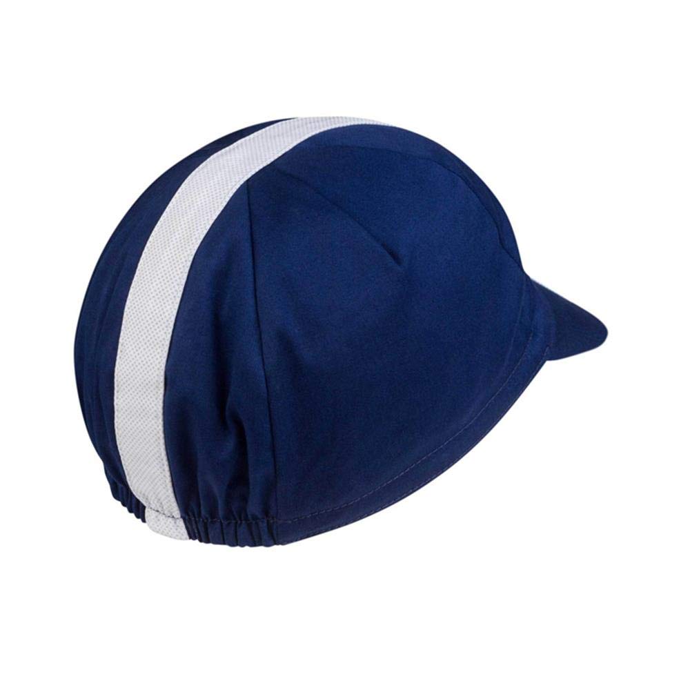 MOXILYN Men's Cycling Cap Breathable Sun Proof Helmet Liner Bike Hat White and Blue