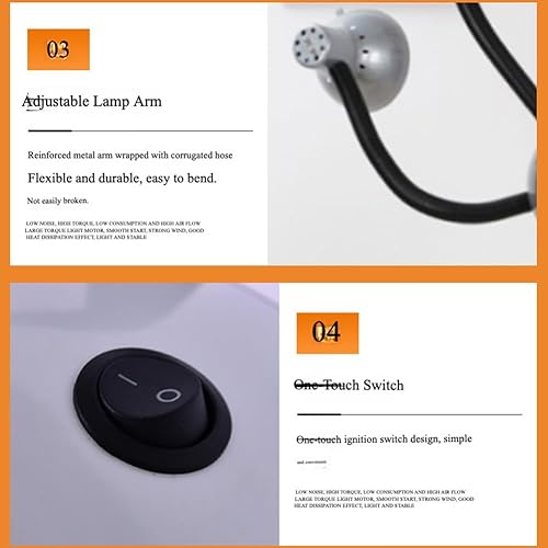 Miniatura 8 de Lámpara de terapia de calor infrarroja profesional de 5 cabezales con soporte de luz roja cercana a la lámpara de calor infrarrojo para terapia de