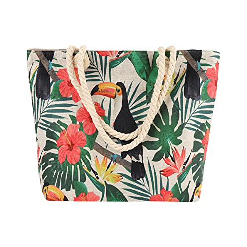 Nollia Women's Summer Tote Bag, Large Shoulder Bag + Great For Beaches, Boardwalks & Vacation Fun! #TOP1