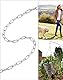 QWORK® 2 Stück Verzinkte Stahlkette - Ø 2 mm - 5 m - Rostbeständig - für Wäscheleine/Hängepflanzen/Hundekette/Fahrradschloss/DIY Dekoration