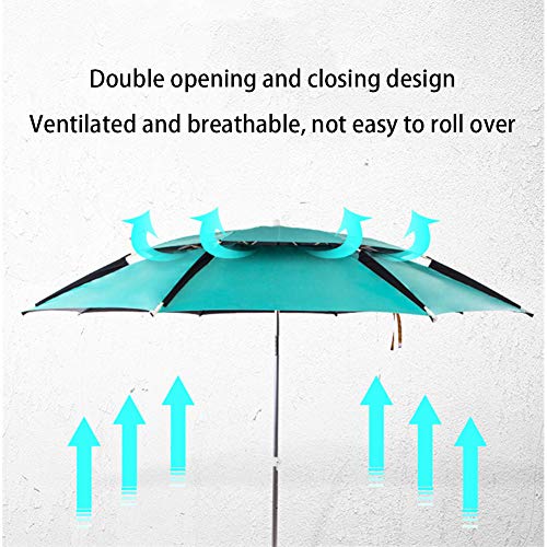 Grand parasol extérieur camping pêche auvent pliable étanche