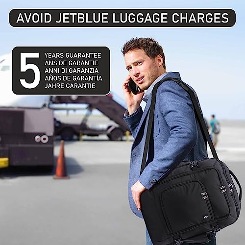 Aerolite 17x13x8&rdquo; Jetblue Airlines Maximum Size Backpack Eco-Friendly Cabin Luggage Approved Travel Carry On Holdall Lightweight Shoulder Bag Flight Rucksack with YKK Zippers 5 Year Warranty