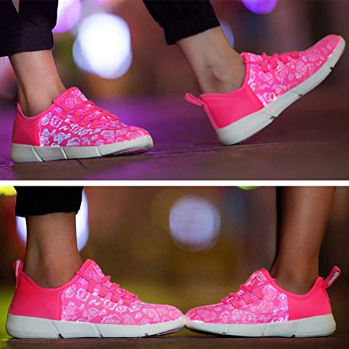 Baskets clignotantes LED enfant sneaker respirante rechargeable