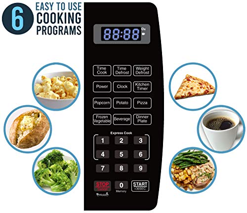 Farberware Professional FMO13AHTBKE 1.3 Cu. Ft. 1000-Watt, Microwave Oven with Blue LED Lighting, Stainless Steel Farberware Professional FMO13AHTBKE 1.3 Cu. Ft. 1000-Watt, Microwave Oven with Blue LED Lighting, Stainless Steel