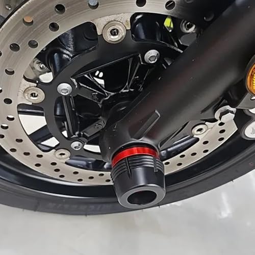 ZYAKOMO Compatible with ZX-4RR 2024 2025 ZX4RR ZX4R CB1000R CB650R CBR1000RR Motorcycle Front Fork Wheel Frame Slider Crash Protector Axle Slider Crash Pads (Red)