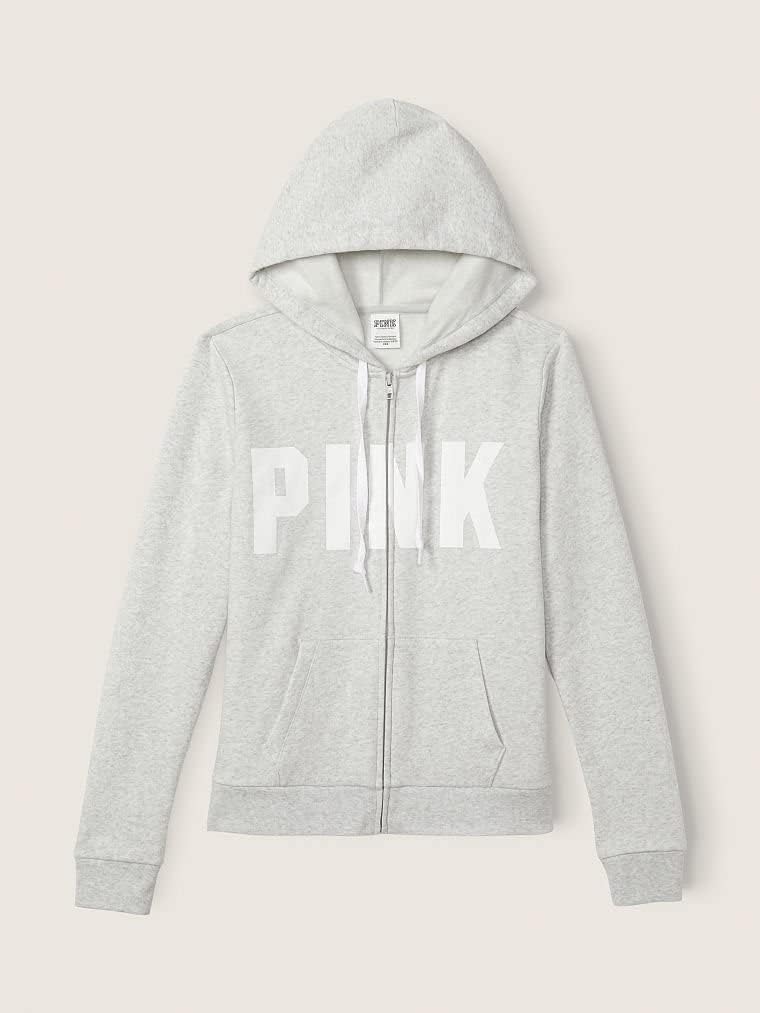 Victoria's Secret Women's PINK Logo Full Zip-up Sweatshirt (XS-XXL) - Image 6