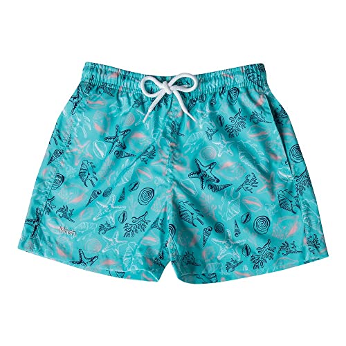 Shorts Infantil Estampado Fundo Do Mar, Mash, Menino, Verde Claro, G
