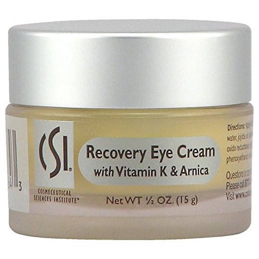CSI Recovery Eye Cream with Vitamin K & Arnica - 0.5 oz