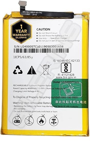Image of Original LG4000STCL01 Battery for LG W10 LMX130IM Battery (4000mAh) Battery with 1 Year Warranty** (EE220)
