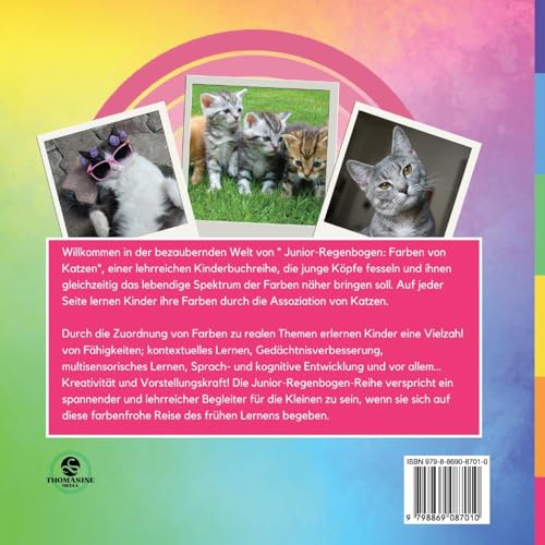 Junior-Regenbogen, Farben Von Katzen: Jungen Köpfen Farben näherbringen: 3