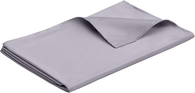 Weighted Blanket Cover - King Size 152 x 203 cm Grey - JUST COVER - Removable Duvet Covers for Heavy Blankets - Premium Dual Sided Cotton for Comfortable Sleep