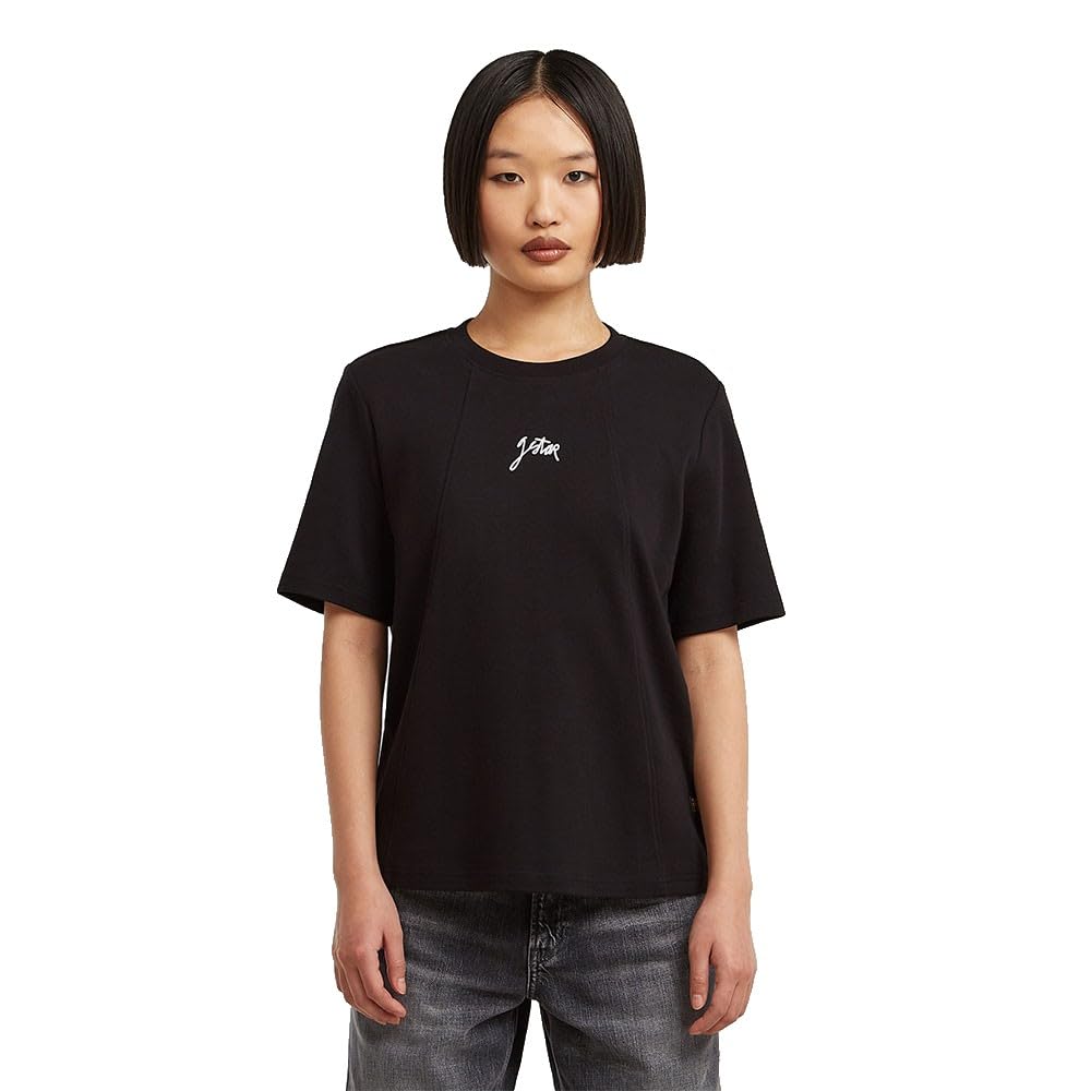 G-STAR 8719965012981 Script r t wmn, Black (Dk Black D26907-d976-6484), L