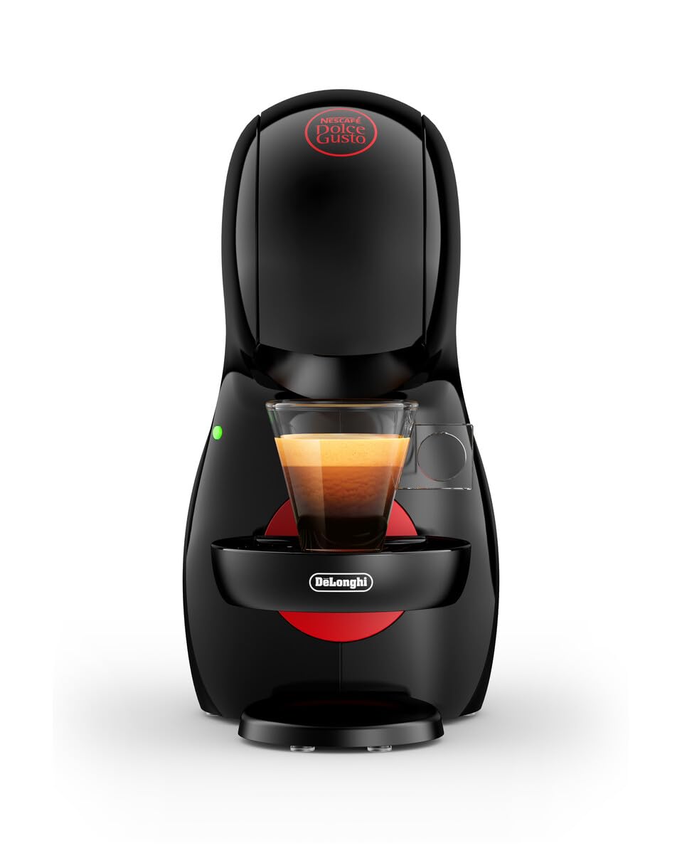 De'Longhi Nescafé Dolce Gusto Piccolo XS EDG210.B, Cafetera Cápsulas, Diseño Super-Compacto, Cafetera Manual para Café y Otras Bebidas, 1500W, Negro