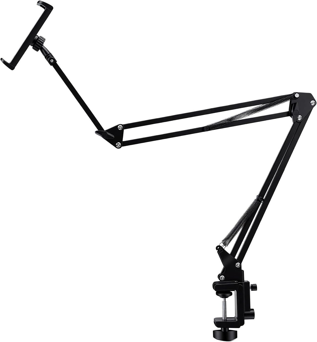 Tablet Stand for Desk Adjustable 360° Rotation Flexible Holder for Tablets and Phones Metal Construction