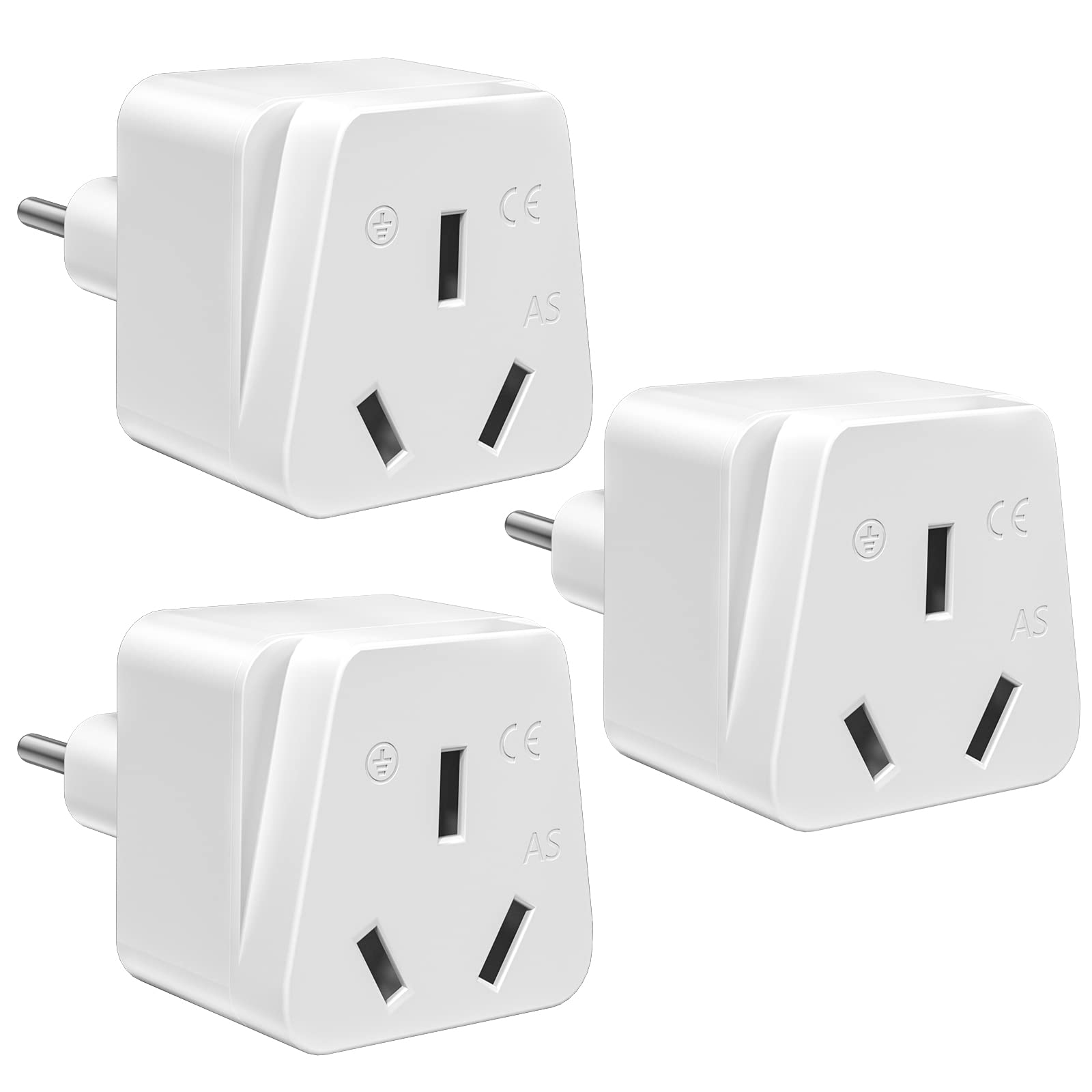 3er Set USA Reiseadapter - 2500W Steckdosenadapter Für USA, Kanada, Mexiko