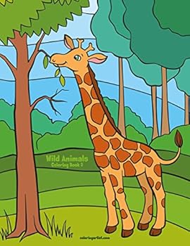 Paperback Wild Animals Coloring Book 3 Book