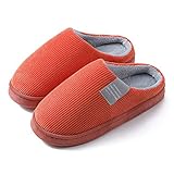 damen slipper schwarz plateau HIGH-DENSITY MEMORY FOAM INSOLE: Die Hausschuhe sind mit hochdichtem, gepolstertem Memory-Schaum ausgekleidet, der sich wirklich an Ihre Füße anpasst und die Form beibehält.