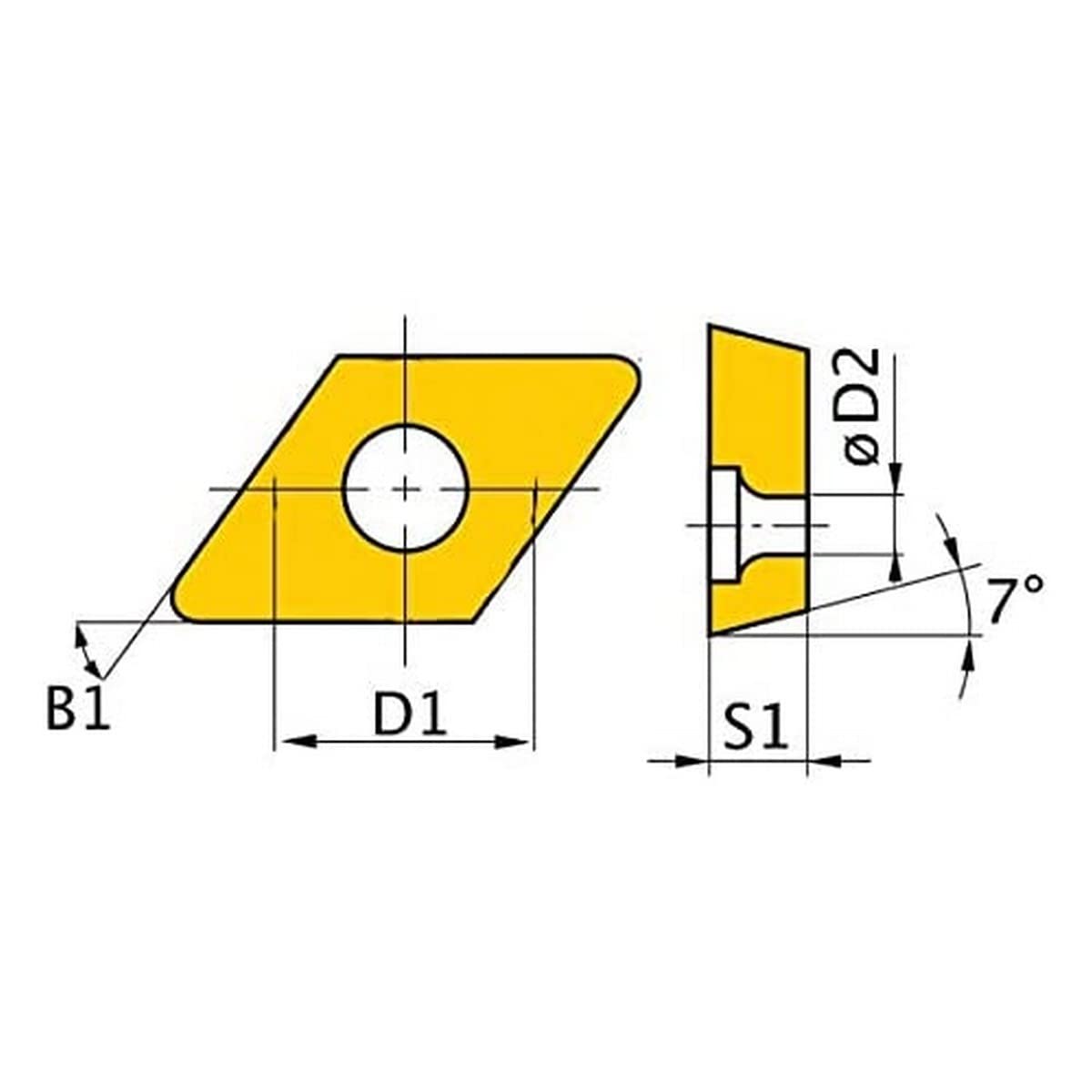 Optimum - 4 plaques de coupe DCMT070204
