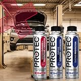 ProTec+ Engine Flush & Protect Benzin | 3er Set | Motorsystemreiniger | Motor-Innenreiniger und Motorspülung | Öl Leistungs-Booster | Motoröl-Additiv | Motor-Reiniger und Vergaser-Reiniger | Additiv |