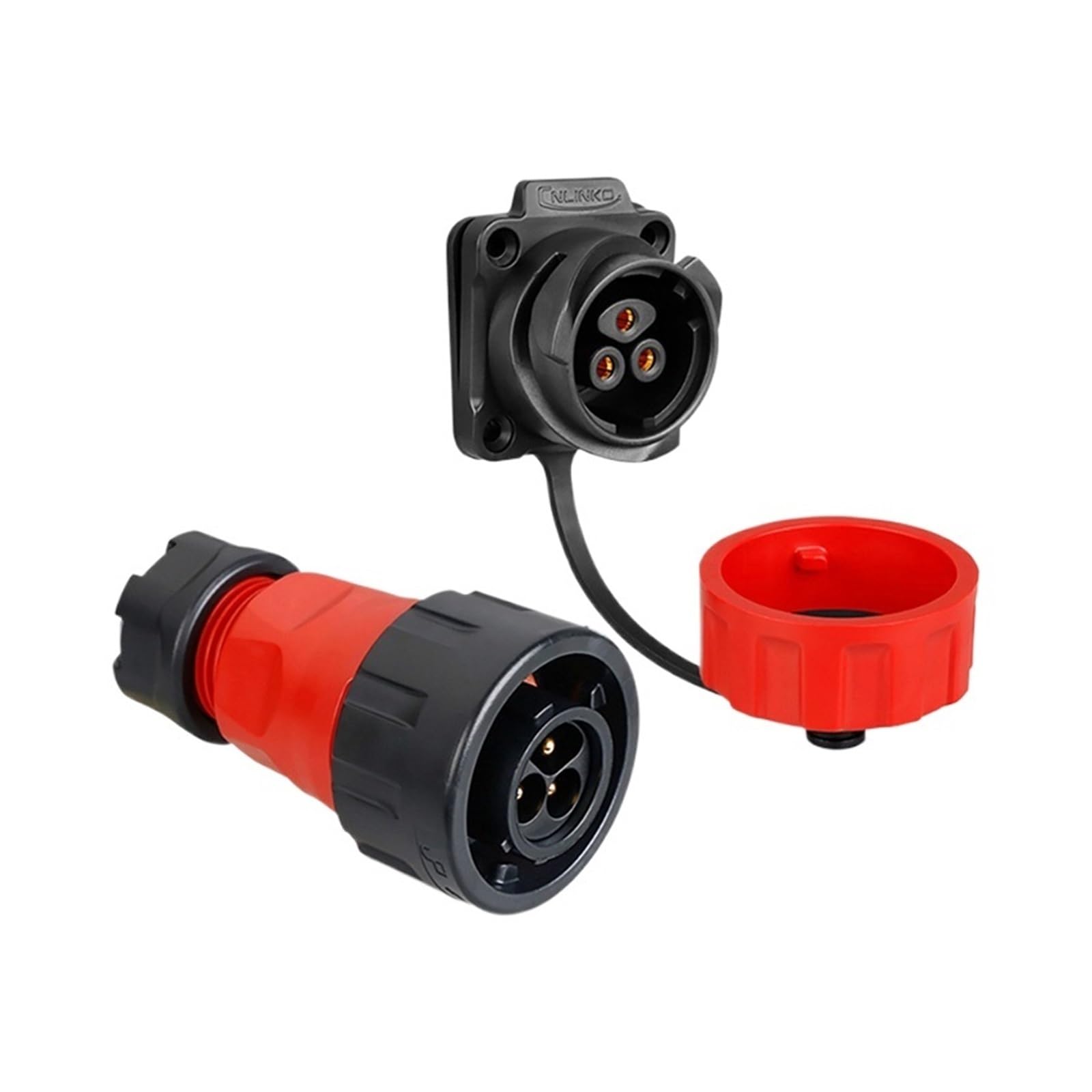 Connecteur aéronautique étanche YM24 M24 à 3 broches mâle KL4-4b