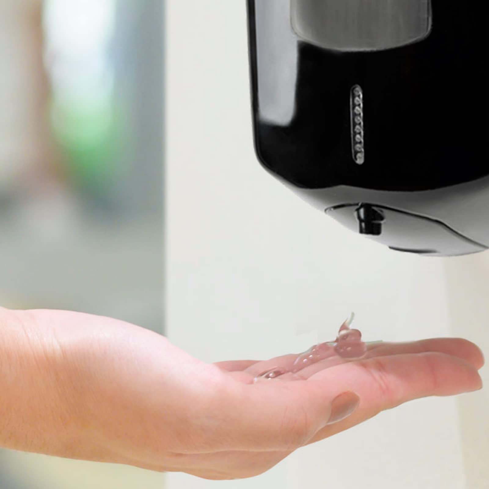 Jofel - Nachfüllbarer automatischer Seifenspender mit 1 Liter Fassungsvermögen für die Wandmontage, Seifenspender, berührungsloser optischer Seifenspender, ABS-Gehäuse, Aitana AC76650