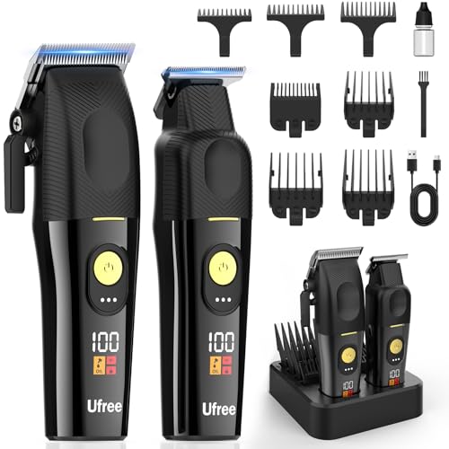 Ufree Hair Clippers for Men Professional, Cordless Barber Clippers and