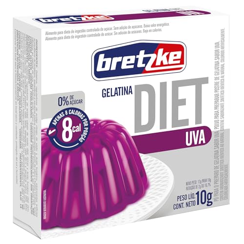 Bretzke – Gelatina Diet em Pó Sabor Uva 10g | Zero Açúcar | Sobremesa Leve e Refrescante |... Bretzke – Gelatina Diet em Pó Sabor Uva 10g | Zero Açúcar | Sobremesa Leve e Refrescante |...